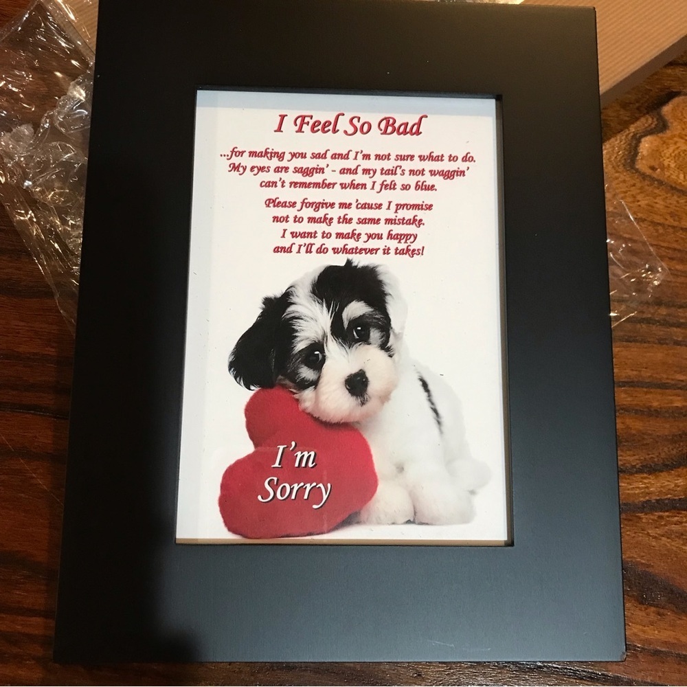 ▪️Poetry Gifts “I’m Sorry ..” Frame